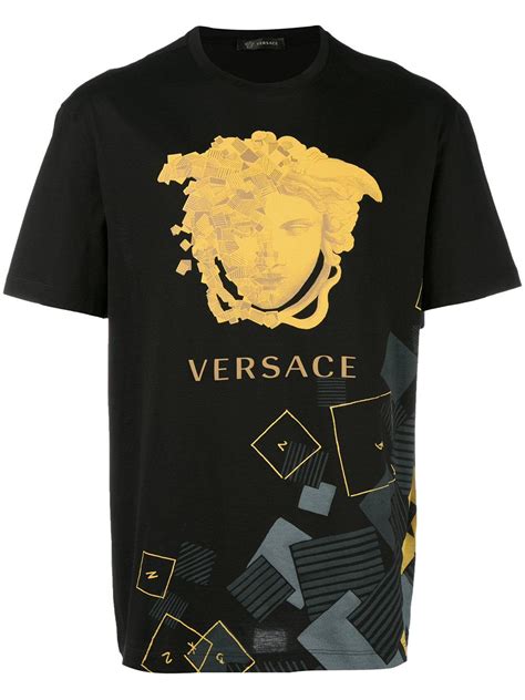 versace black tee shirt|All Shirts .